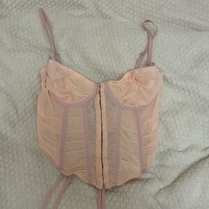 urban outfitters out from under pink corset medium